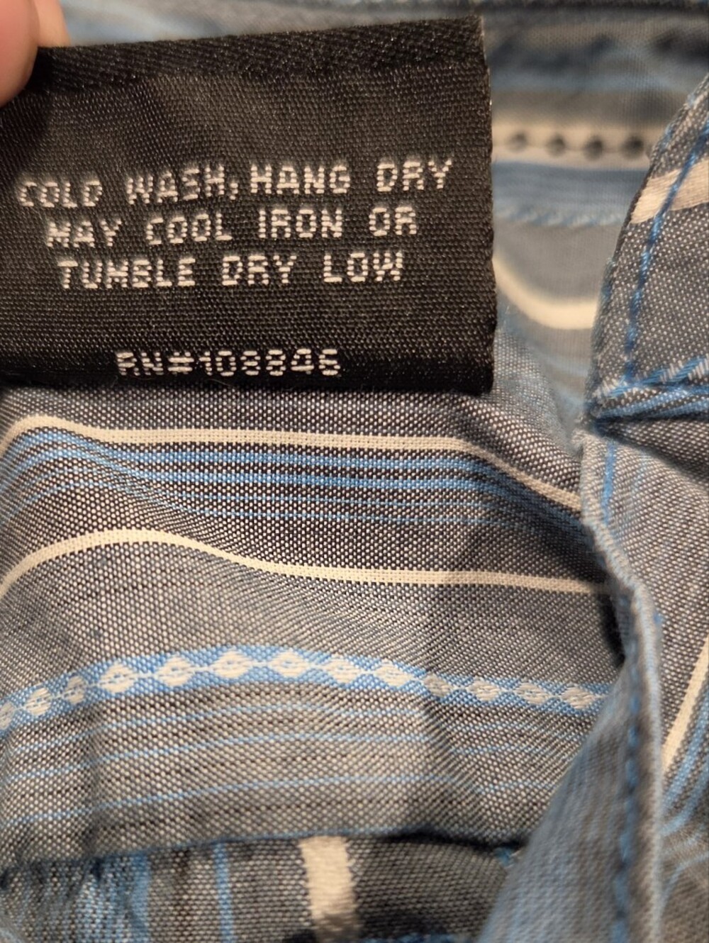 Kuhl Size L Suncel Bkue Striped Hiking Shirt - Picture 5 of 5